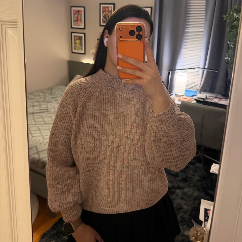 Elegant Blush Knit Sweater